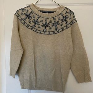 Jack Wills Grey Winter sweater (3/4 length sleeves)
